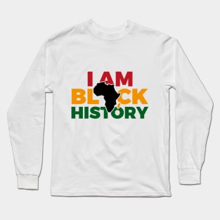 i am black history map Long Sleeve T-Shirt